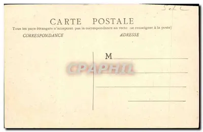 Castelo de Cormatin — Cour d'Honneur — Coleção dos Castelos da Borgonha, Fototipia Bourgeois Frères, Chalon s/S — Verso