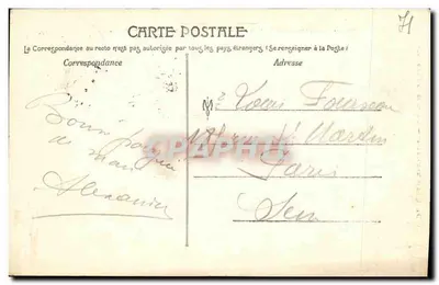 Le Creusot — Zakłady Schneider — Test armaty 150 mm — A. Duret, drukarz-wydawca — Rewers