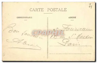 Le Creusot - Calle de Epinac — editor Saroche, n°150 — Reverso