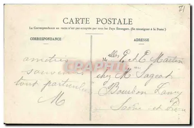 Paray-le-Monial - Extérieur de la Chapelle de la Visitation - éditeur Parany, éd. Poddiers — Verso