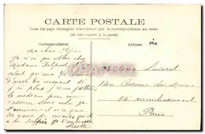 Beaumont-sur-Sarthe — Um canto da Sarthe — Fototipia J. Bouveret, Le Mans — Verso