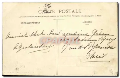 Sablé (Sarthe) - Vista geral do Jardim da Cidade — Edição J. Malicot, fot. Sablé-sur-Sarthe — Verso