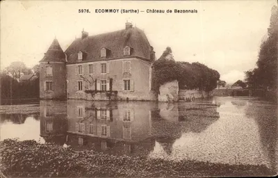 Ecommoy (Sarthe) — Castelo de Bezonnais — Imp. fot. A. Dolbeau, Le Mans