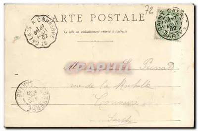 Saint-Calais - O Tribunal — editor desconhecido, número de série não visível — Verso