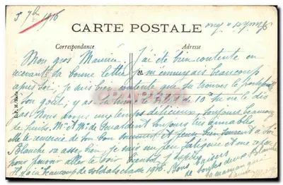 Castelo do LUDE — Fossos — Lado de Entrada — Edit. A. Hureau, Le Lude — Verso