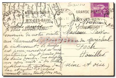 Savoie pitoresca — Les Charmettes — Quarto de J.-J. Rousseau — Verso