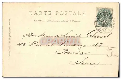 St-Thibaud - Cachoeira de Couz - Livraria A. Perrin, Chambéry — Verso