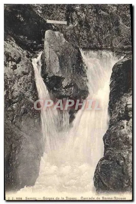 Servoz — Gorges da Diosaz. Cachoeira de Barme-Rousse