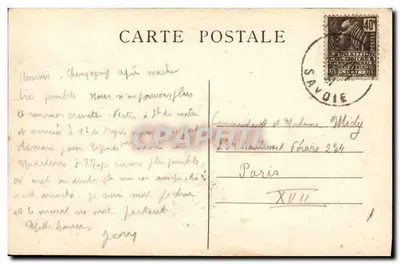 Champagny-le-Bas (Savoie) — Widok ogólny — Karta pocztowa — Rewers