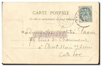 Macon - Catedral São Vicente — Imp. J. A. Durand, Macón — Verso
