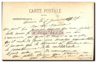 Amiens — Portal Dziewicy Złotej — Wydawnictwo C. N. n°216 — Rewers