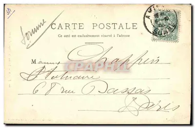 Amiens — Beeld van Petrus de Eerwaardige — Uitgever Ernest Esnail, n°10 — Achterkant