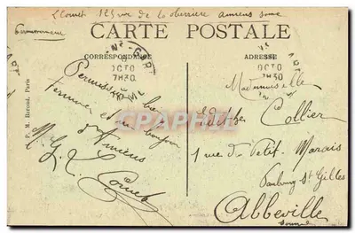 Amiens — Muzeum Picardii — Goupil, wydawca, ulica Tapisserii — Rewers