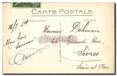 MERS-LES-BAINS — A Praia com Maré Baixa — LL, n°107 — Verso