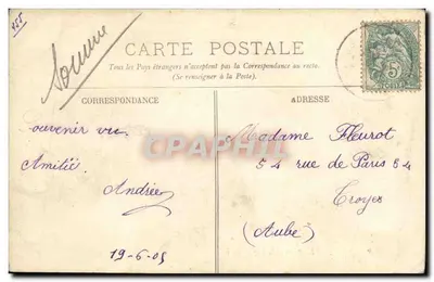 Mers — La Plage et la Digue — LL. — n°100 — Verso