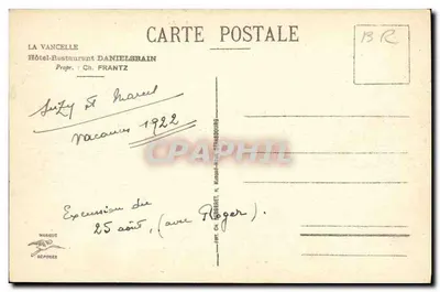 La Vancelle — Widok z Hotelu Danielsrain — Rewers