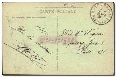 Ruiny Wasenbourg — Otoczenie NIEDERBRONN-les-BAINS — Wyd. G. Sigler, Niederbronn-les-Bains — Rewers