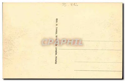 Saverne — Zamek i Plac Gospodarczy — Wydawca G. Zwicky, Strasbourg — Rewers