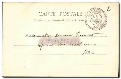 Pralognan - El Puente de Cholière — editor anónimo, n°5 — Reverso