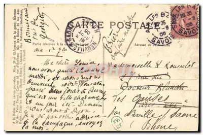 Aix-les-Bains. L'abbaye d'Hautecombe. — Verso