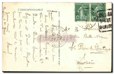 Aix-les-Bains — Le Revard 1.545 m. i Mont-Blanc (4.810 m.) — Lévy & Neurdein — Rewers