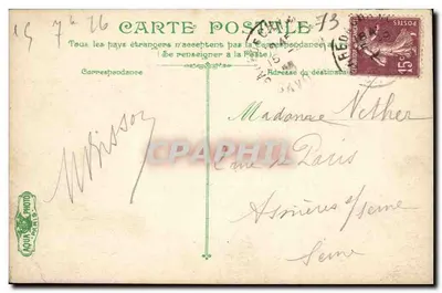 Chambery - Les Charnielliers — Habitação do Sr. Rousseau e Sra. de Warens — n°2410 — Verso