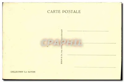 Lago do Bourget — Os Cisnes e a Dente do Gato — Editor Braun & Cie, Imp. Dornach — Verso