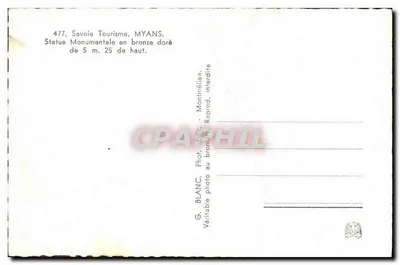 Estátua de Nossa Senhora da Natividade — Myans — Savoie Tourisme — Verso