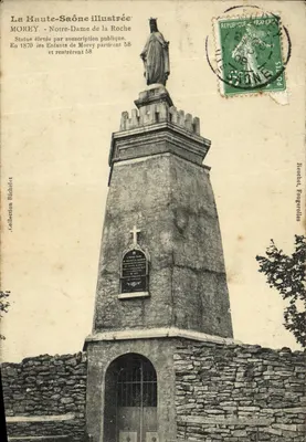 Morey - Notre-Dame de la Roche — statue érigée en 1870 — Collection Richélet