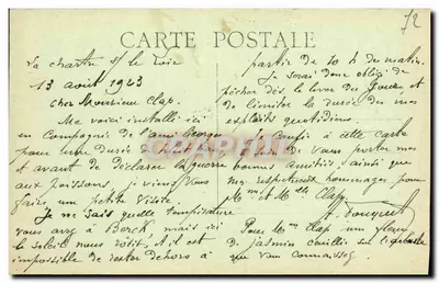 La Chartre-sur-le-Loir (Sarthe) — Widok z młyna — Wyd. fotograficzne A. Dolbeau Le Mans — Rewers