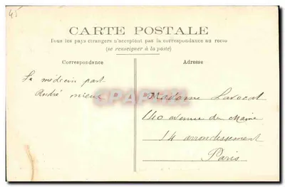 Beaumont-sur-Sarthe — O velho Ponte — Fototipia J. Bouvarat, Le Mans — Verso