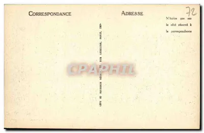 Mamers — Floresta de Perseigne — A Cruz Samson — Edição A. Lechappé, Livreiro — Verso