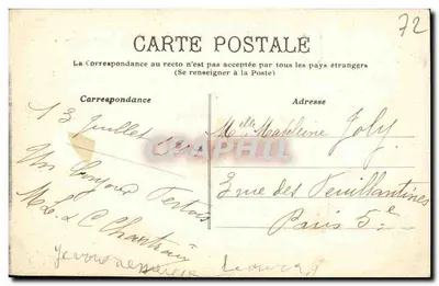 La Ferté-Bernard (Sarthe) — Vista general y la Prairie — editor desconocido, n° de serie 31 — Reverso