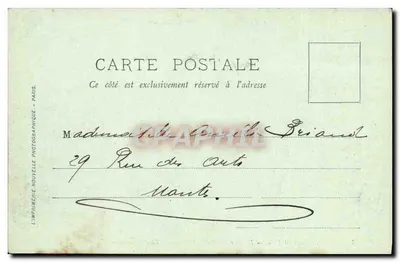 Le Mans — Le Bureau Météorologique — éditeur J.B. n°65 — Verso