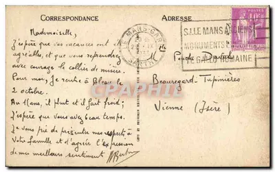 Le Mans — Katedra — Portal Południowy — ND — Rewers
