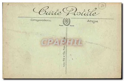 Le Mans — A Place de la République e a Estátua de Chanzy — editor Lévy Fils & Cie, Paris — Verso