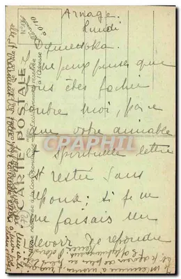 Le Mans — Catedral y Monumento a Wilbur Wrigth — Edición N. G. — Reverso