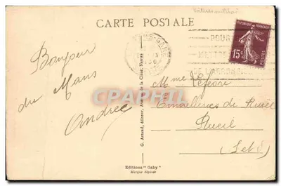 Le Mans — Abside de la Cathédrale — G. Arnaud, éditeur, 'Gaby' — Achterkant