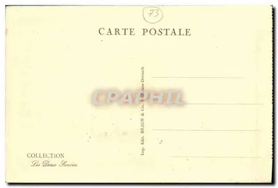 Tarjeta postal antigua Alrededores de Flumet ND de Bellecombe — Reverso