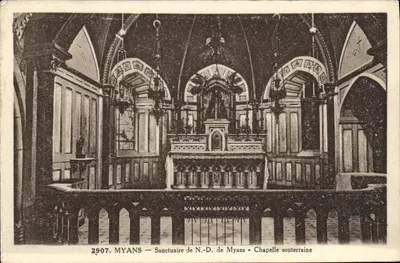 Myans — Santuário de N.-D. de Myans — Capela subterrânea