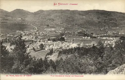 Le Thillot (Vosges) — Vista geral tirada de Chaillon — Ad. Weick, Saint-Dié - N° 10848