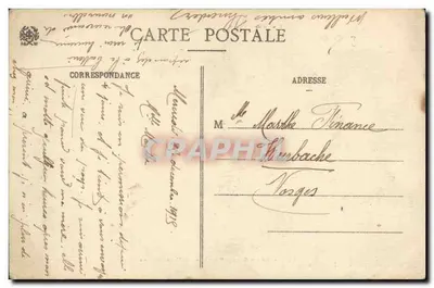 Ventron (Vosges) — Vale do Grande Ventron e Fábrica Germain — Ad. Welck, Saint-Dié, n° 5725 CL. TH. — Verso