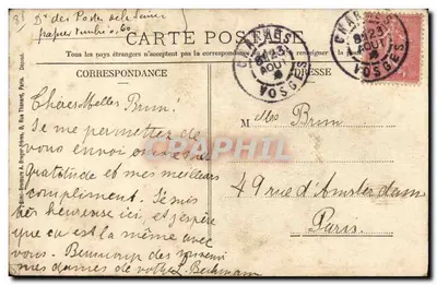 Charmes s/Moselle - Vista tirada dos velhos muros — Librairie A. Blanpied, Charmes — Verso