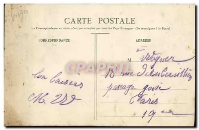 Il Lupo di Metendal — Rambervillers (Vosges) — Imp. Ad. Weick — Saint-Dié (Deposito) N° 2434 — Verso