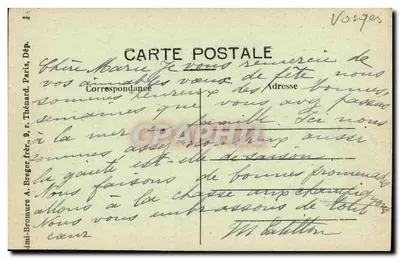 Montthureux-sur-Saône — Ponte da Guerra — editor Thénard, Paris — Verso