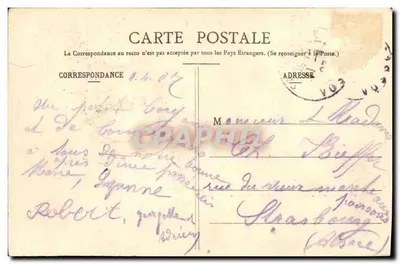 Saint-Pié — Ogólny widok z kościoła św. Martyna — Imp. Ad W. (Déposé) N° 2548 — Rewers