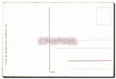 Hochvogesen. Das Frankental — paisagem de montanha com ponte e cabana — Springer W. Söhne, Straßburg i. Els. — Verso