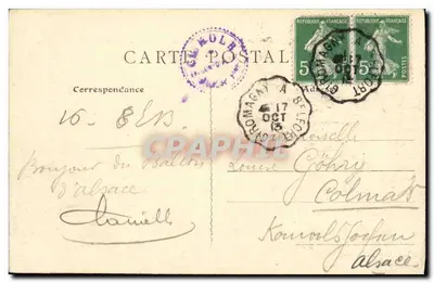 Giromagny no Ballon d'Alsace — Vista geral — LES VOSGES ILLUSTRÉES — Verso