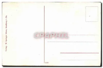 Altweier with view of the Brezouard (Vosges) — panoramic view — Verlag W. Springer Söhne, Strasbourg, no. 3522 — Back