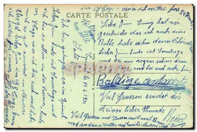 Épinal — Kolegium widziane z Cours — wydawca P. Bonnevie, nr 15 — Rewers